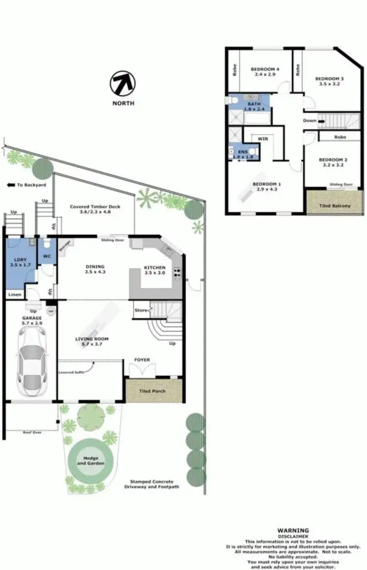 Floorplan of Homely semi-detached listing, 7A Coonara Avenue, West Pennant Hills NSW 2125