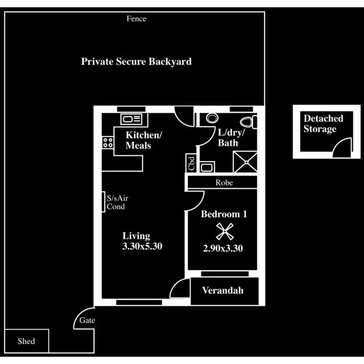 Floorplan of Homely unit listing, Unit 7/255 Main South Road, Hackham West SA 5163