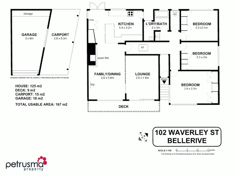 Floorplan of Homely house listing, 102 Waverley Street, Bellerive TAS 7018