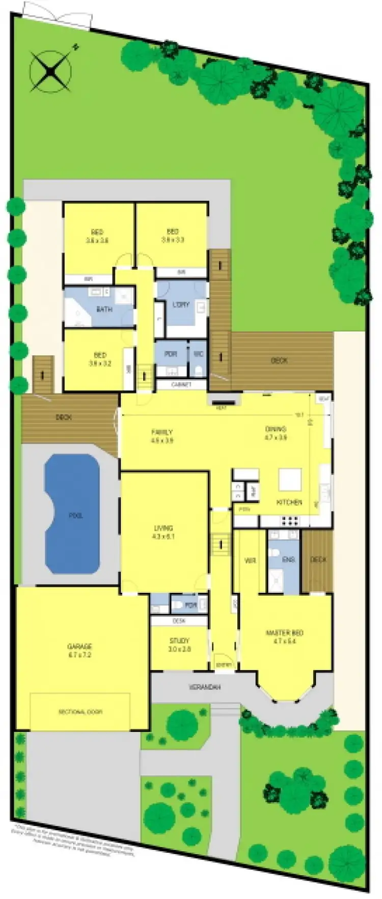 Floorplan of Homely house listing, 63 Grosvenor Drive, Wandana Heights VIC 3216