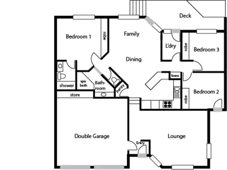 Floorplan of Homely townhouse listing, 8/26 William Hudson Crescent, Monash ACT 2904
