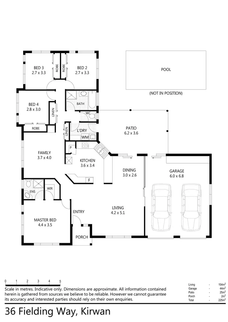 Floorplan of Homely house listing, 36 Fielding Way, Kirwan QLD 4817