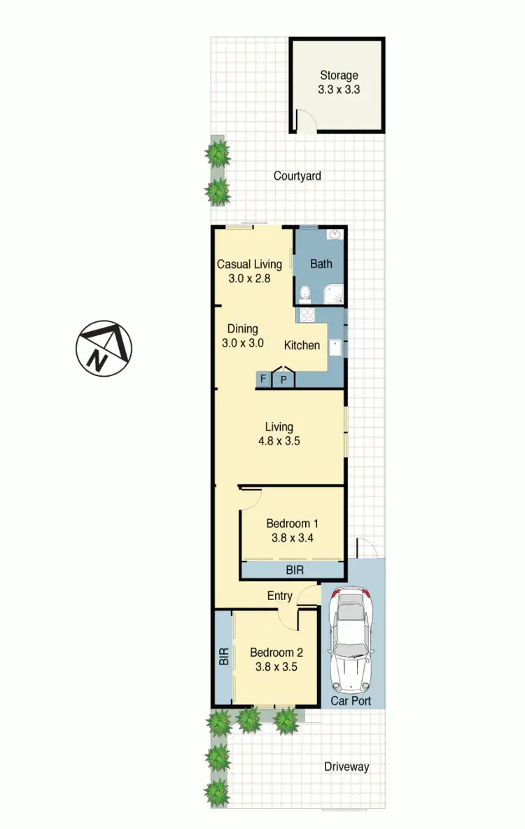 Floorplan of Homely house listing, 3 Green Street, Tempe NSW 2044