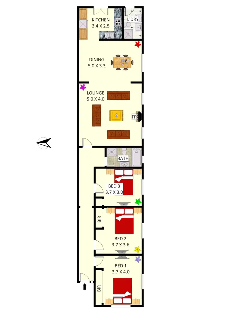 Floorplan of Homely semi-detached listing, 26 Devonshire Street, Croydon NSW 2132