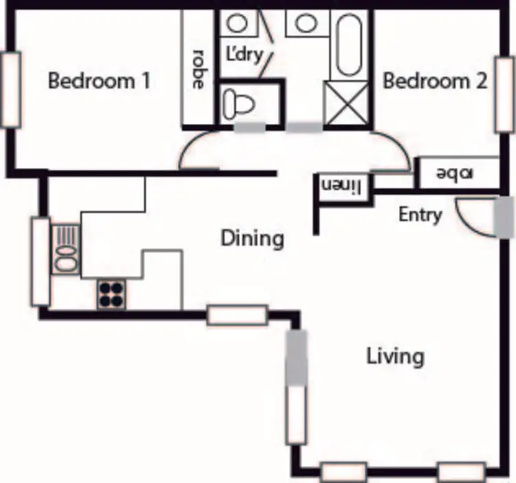 Floorplan of Homely townhouse listing, 29/24 Damala Street, Waramanga ACT 2611