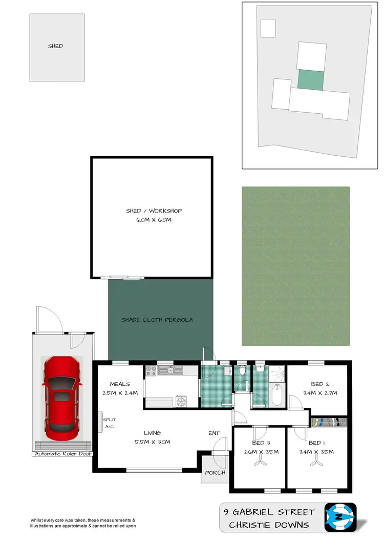 Floorplan of Homely house listing, 9 Gabriel Street, Christie Downs SA 5164