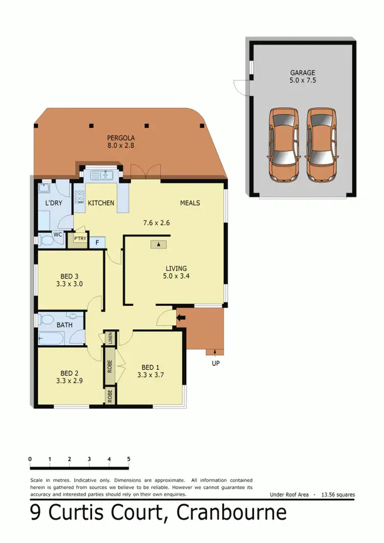 Floorplan of Homely house listing, 9 CURTIS COURT, Cranbourne VIC 3977