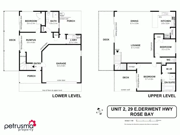 Floorplan of Homely townhouse listing, 2/29 East Derwent Highway, Rose Bay TAS 7015