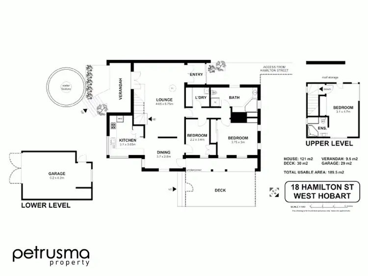 Floorplan of Homely house listing, 18 Hamilton Street (access via 11B Pine Street), West Hobart TAS 7000