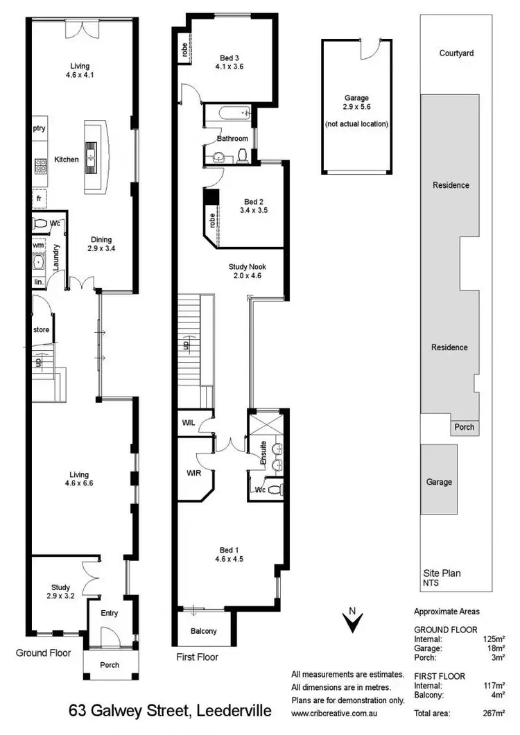 Floorplan of Homely house listing, 63 Galwey Street, Leederville WA 6007