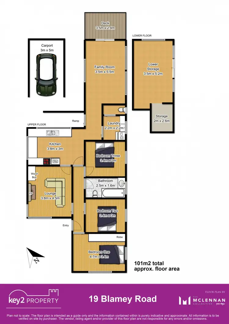 Floorplan of Homely house listing, 19 Blamey Road, Punchbowl TAS 7249