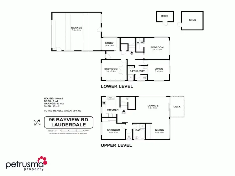 Floorplan of Homely house listing, 96 Bayview Road, Lauderdale TAS 7021