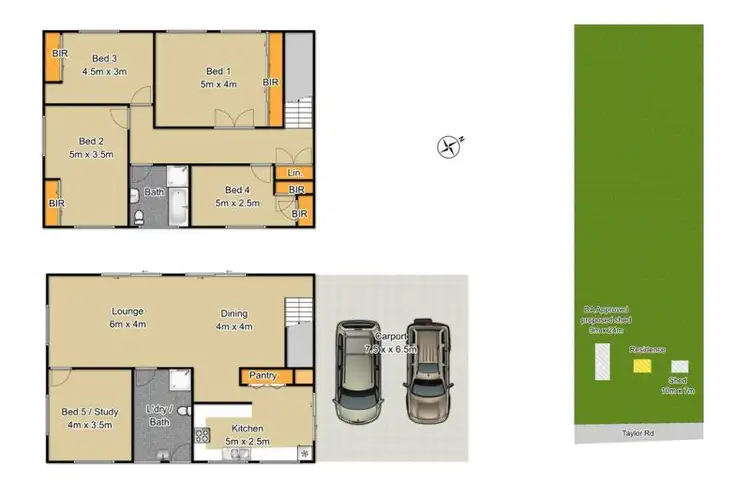 Floorplan of Homely rural property listing, 41-47 Taylor Road, Cranebrook NSW 2749