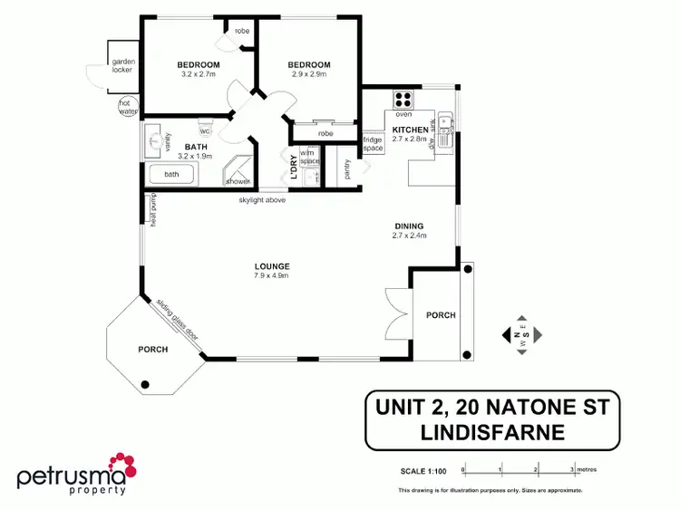 Floorplan of Homely villa listing, 2/20 Natone Street, Lindisfarne TAS 7015