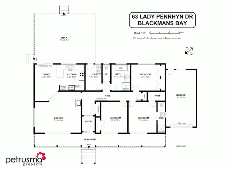 Floorplan of Homely house listing, 63 Lady Penrhyn Drive, Blackmans Bay TAS 7052