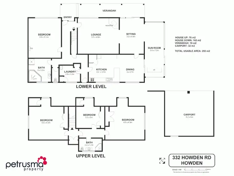 Floorplan of Homely house listing, 332 Howden Road, Howden TAS 7054