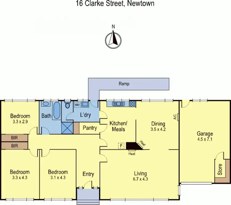 Floorplan of Homely house listing, 16 Clarke Street, Newtown VIC 3220