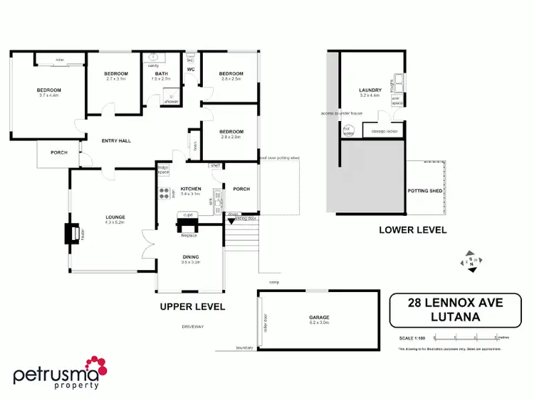 Floorplan of Homely house listing, 28 Lennox Avenue, Lutana TAS 7009