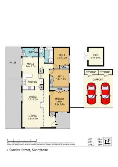 Floorplan of Homely house listing, 4 Sundew Street, Sunnybank QLD 4109