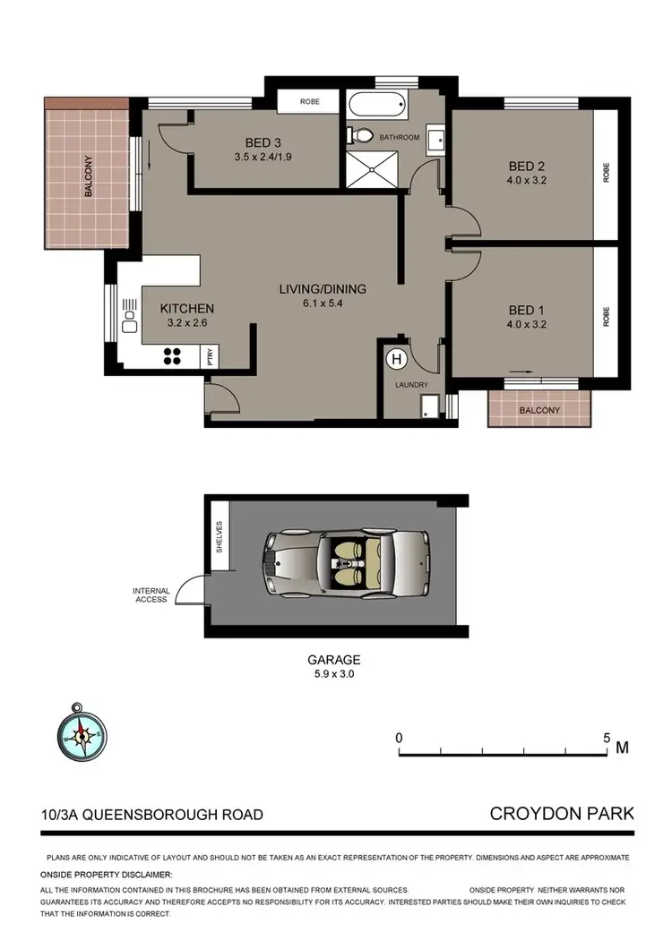 Floorplan of Homely apartment listing, 10/3A Queensborough Road, Croydon Park NSW 2133