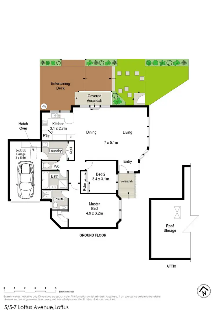 Floorplan of Homely villa listing, 5/5-7 Loftus Avenue, Loftus NSW 2232