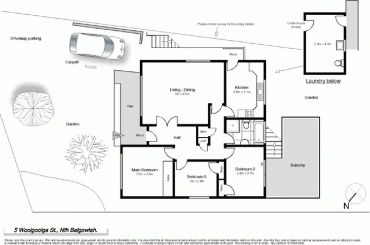 Floorplan of Homely house listing, 5 Woolgoolga Street, North Balgowlah NSW 2093