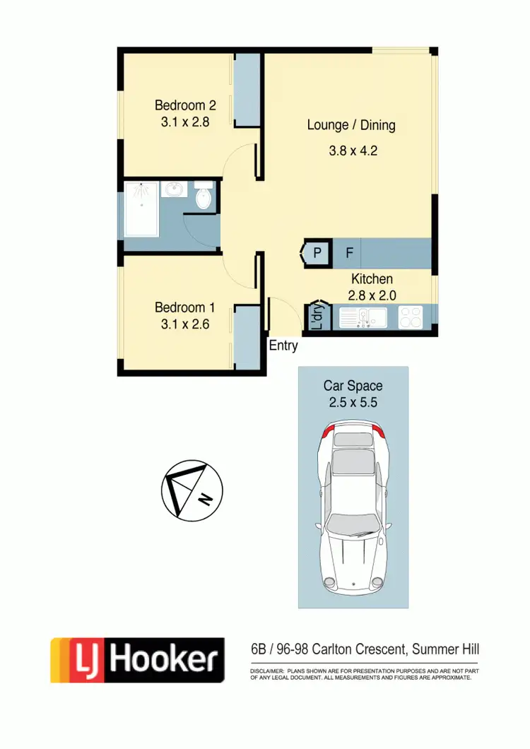 Floorplan of Homely apartment listing, 6B/96-98 Carlton Crescent, Summer Hill NSW 2130