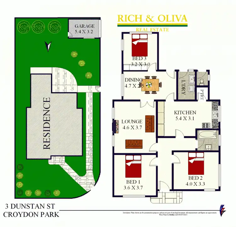 Floorplan of Homely house listing, 3 Dunstan Street, Ashbury NSW 2193