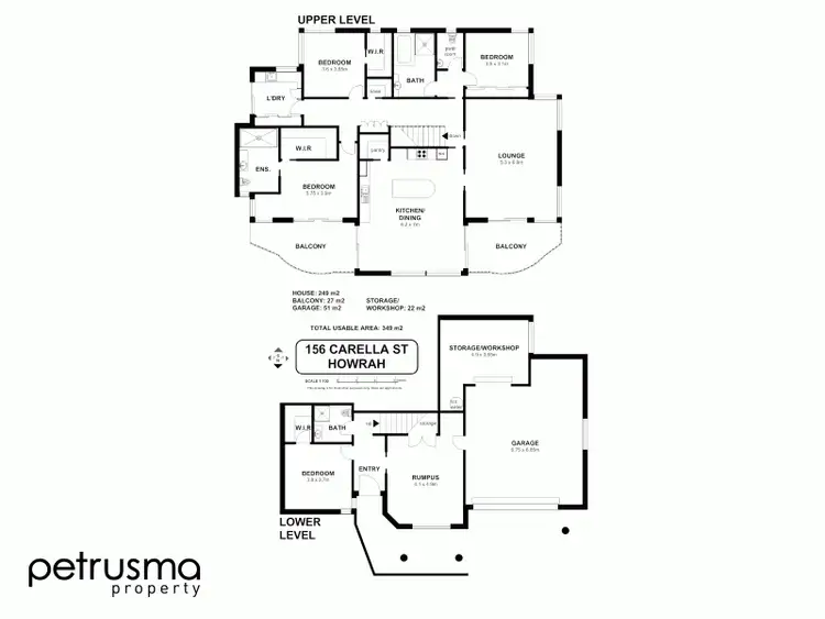 Floorplan of Homely house listing, 156 Carella Street, Howrah TAS 7018
