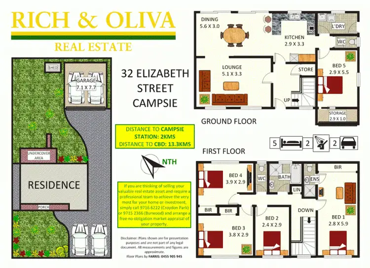 Floorplan of Homely house listing, 32 Elizabeth Street, Campsie NSW 2194