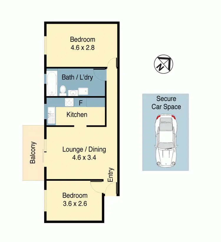 Floorplan of Homely apartment listing, 11/525 New Canterbury Rd, Dulwich Hill NSW 2203