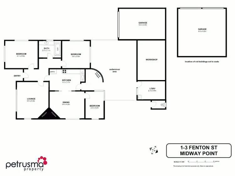 Floorplan of Homely house listing, 1-3 Fenton Street, Midway Point TAS 7171