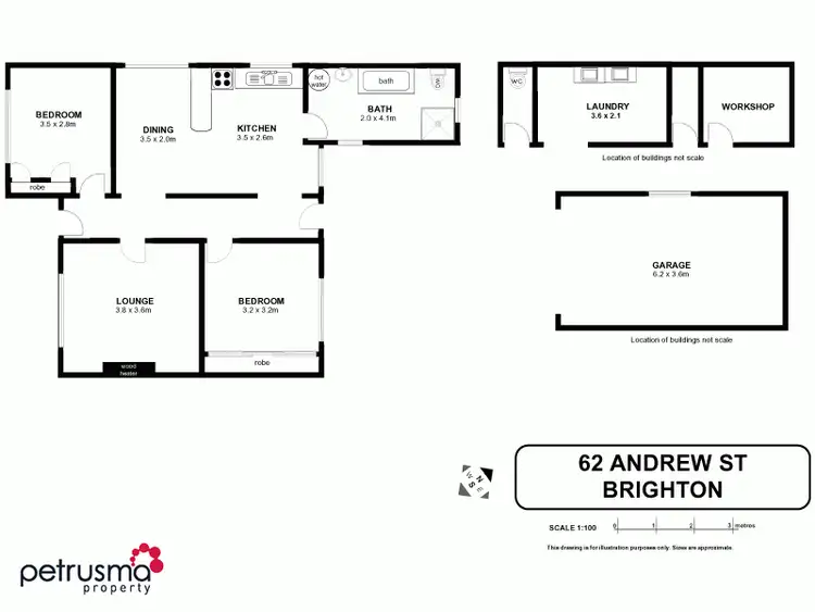 Floorplan of Homely house listing, 62 Andrew Street, Brighton TAS 7030