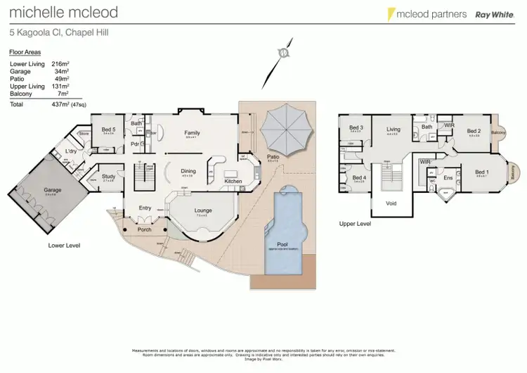 Floorplan of Homely house listing, 5 Kagoola Close, Chapel Hill QLD 4069