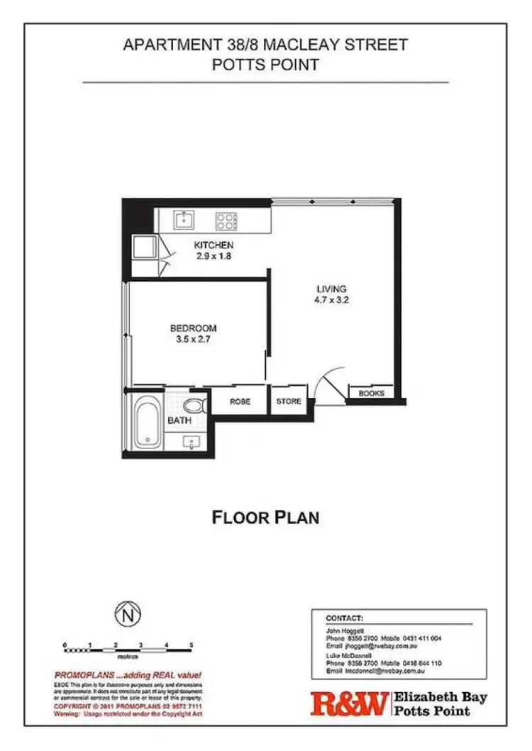 Floorplan of Homely apartment listing, 8 Macleay Street, Potts Point NSW 2011
