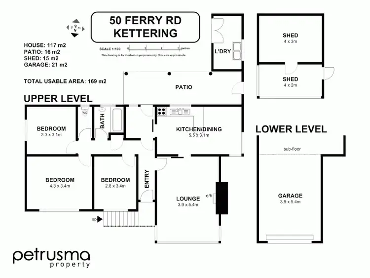 Floorplan of Homely house listing, 50 Ferry Road, Kettering TAS 7155