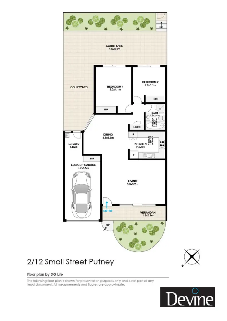 Floorplan of Homely villa listing, 2/12 Small Street, Putney NSW 2112