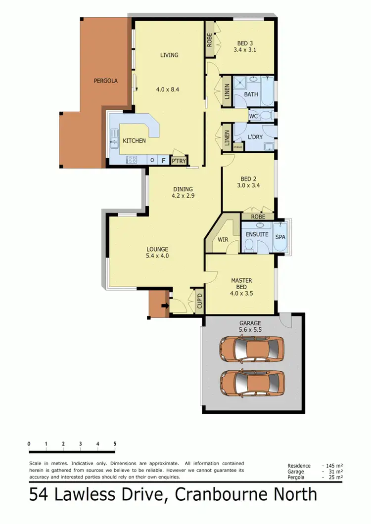Floorplan of Homely house listing, 54 LAWLESS DRIVE, Cranbourne North VIC 3977
