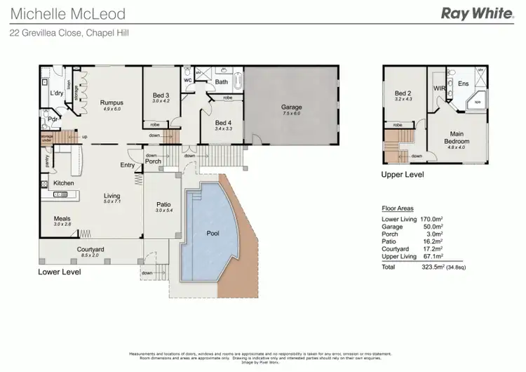 Floorplan of Homely house listing, 22 Grevillea Close, Chapel Hill QLD 4069
