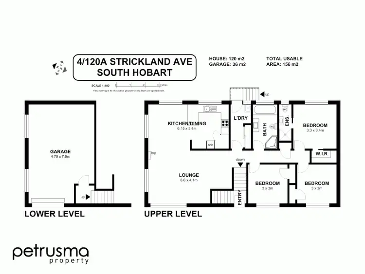 Floorplan of Homely villa listing, 4/120A Strickland Avenue, South Hobart TAS 7004