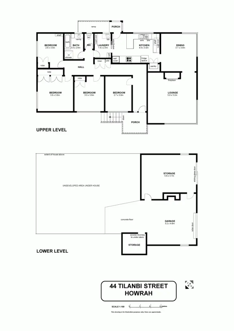 Floorplan of Homely house listing, 44 Tilanbi Street, Howrah TAS 7018