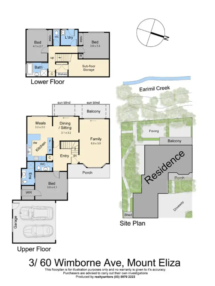 Floorplan of Homely unit listing, 3/60 Wimborne Avenue, Mount Eliza VIC 3930
