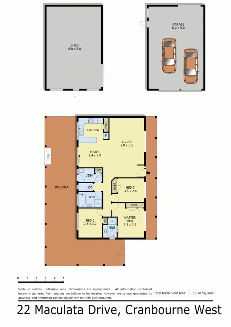 Floorplan of Homely house listing, 22 MACULATA DRIVE, Cranbourne West VIC 3977