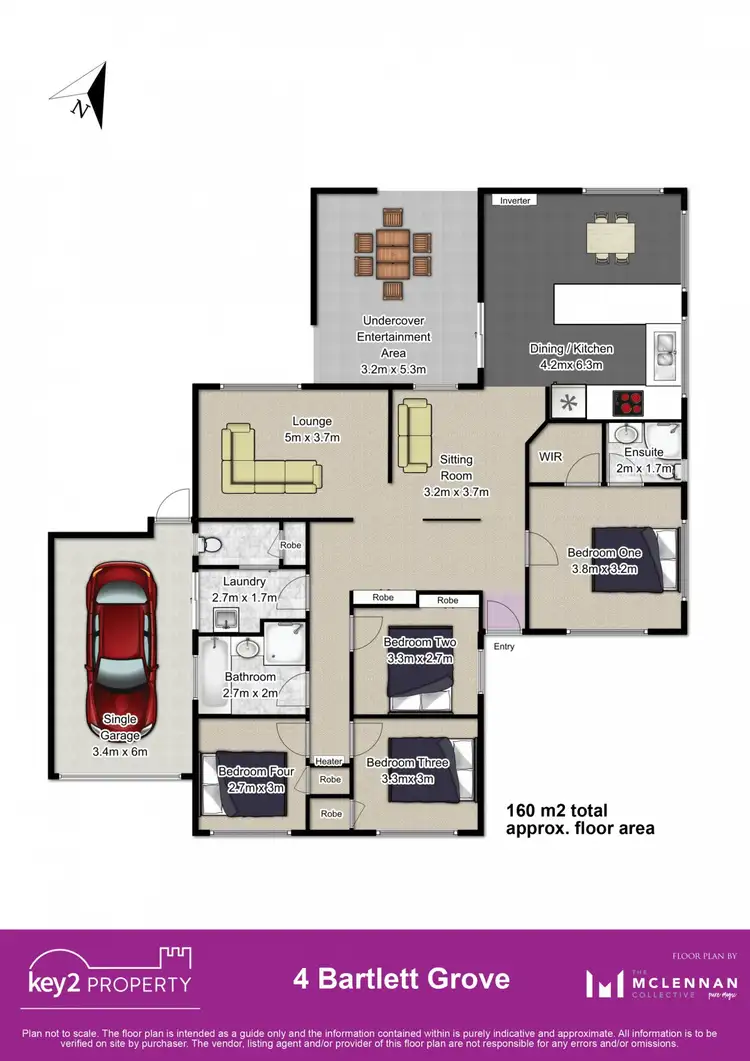 Floorplan of Homely house listing, 4 Bartlett Grove, Newnham TAS 7248