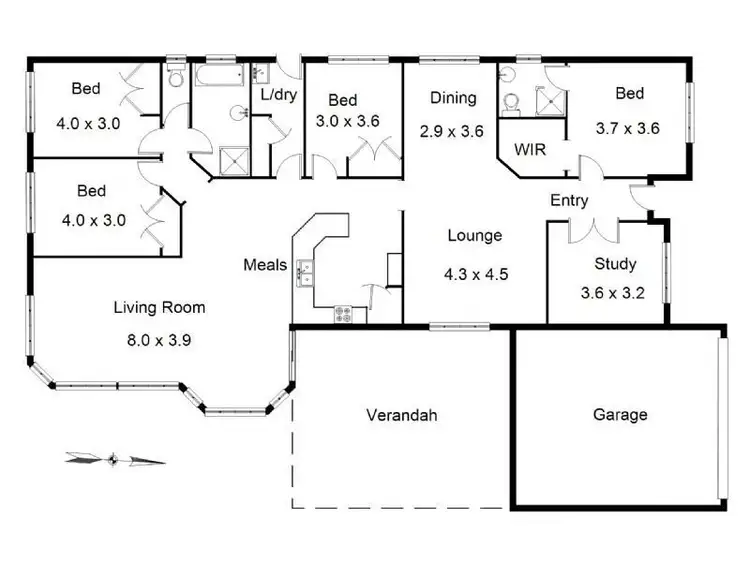 Floorplan of Homely house listing, 9 Bravo Crt, Lilydale VIC 3140
