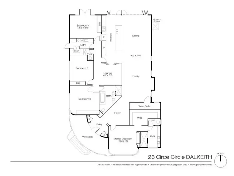 Floorplan of Homely house listing, 23 Circe Circle, Dalkeith WA 6009