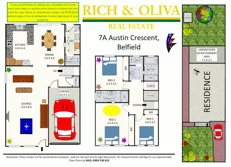 Floorplan of Homely semi-detached listing, 7A Austin Crescent, Belfield NSW 2191