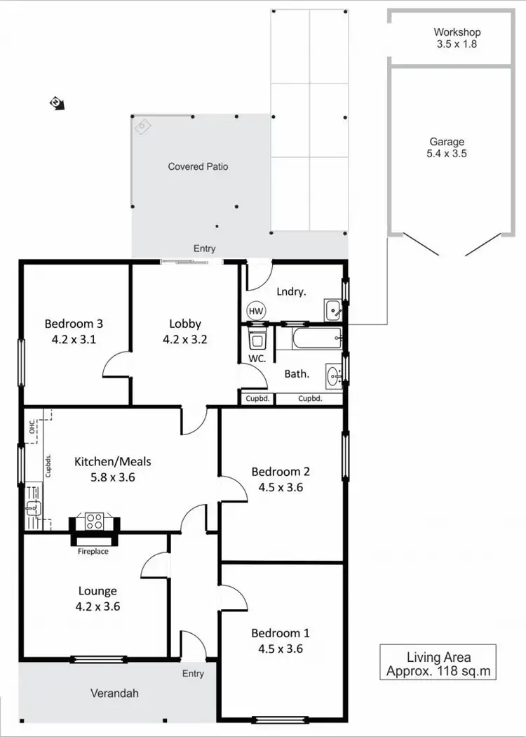 Floorplan of Homely house listing, 23 Henderson street, Waikerie SA 5330