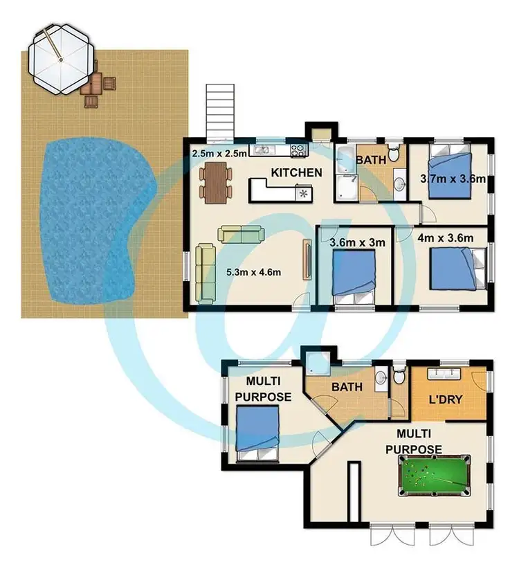 Floorplan of Homely house listing, 1 Burke St,, Woodridge QLD 4114