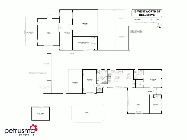 Floorplan of Homely house listing, 15 Wentworth Street, Bellerive TAS 7018